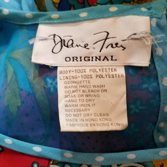 Vintage Diane Freis Georgette Dress - Picture 9 of 9